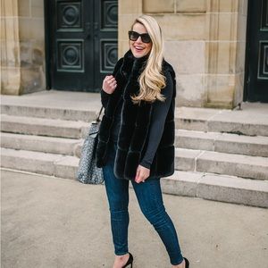 Belle fare faux fur vest